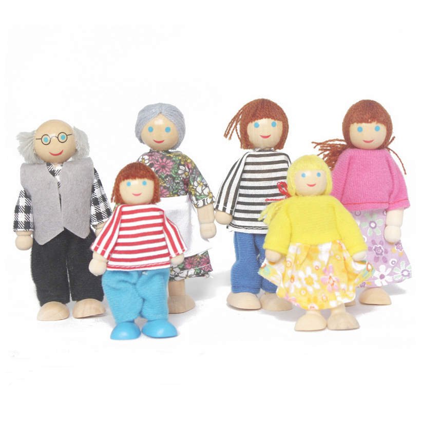 The Wooden Doll Family - KraftsandTales